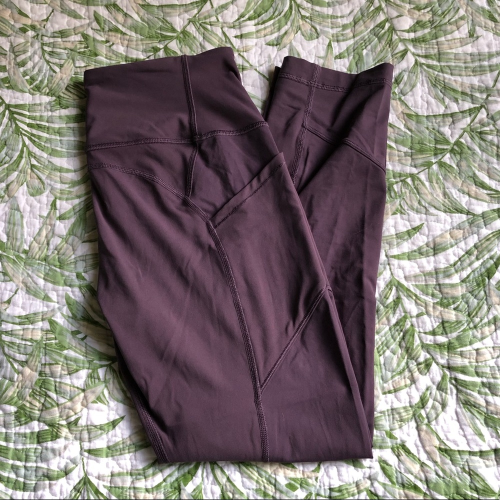 Purple Lululemon Cropped Leggings